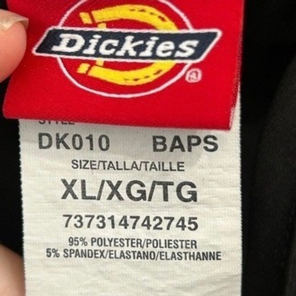 Dickies EDS Essentials Cargo Scrub Pants Mid Rise Straight Leg Drawstring XL - Picture 2 of 5